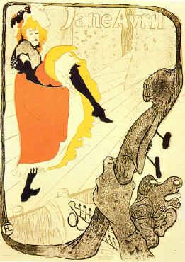 Henri  Toulouse-Lautrec Jane Avril -1893 Germany oil painting art
